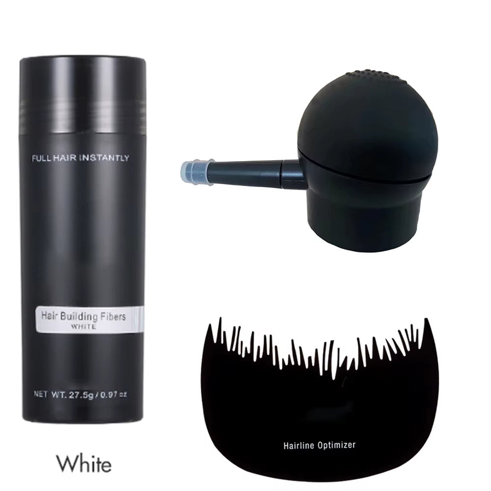 Hair Fibers Keratin Spray Hair Building Fibers 27.5G Instant Powders Spray Applicator Comb Kit/Set