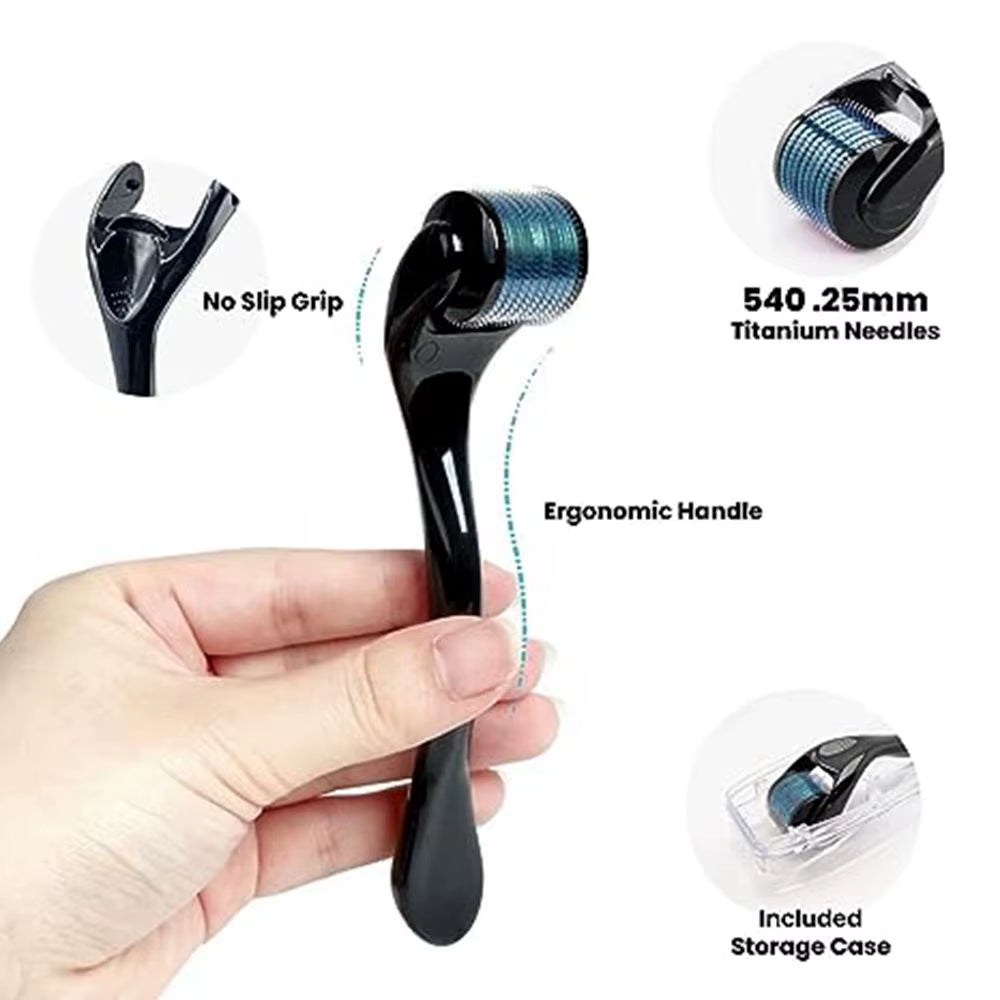 540 Derma Roller Micro Needles Face Roller for Hair Growth Dermastamp Skin Care Facial Titanium Dermoroller Mesoroller