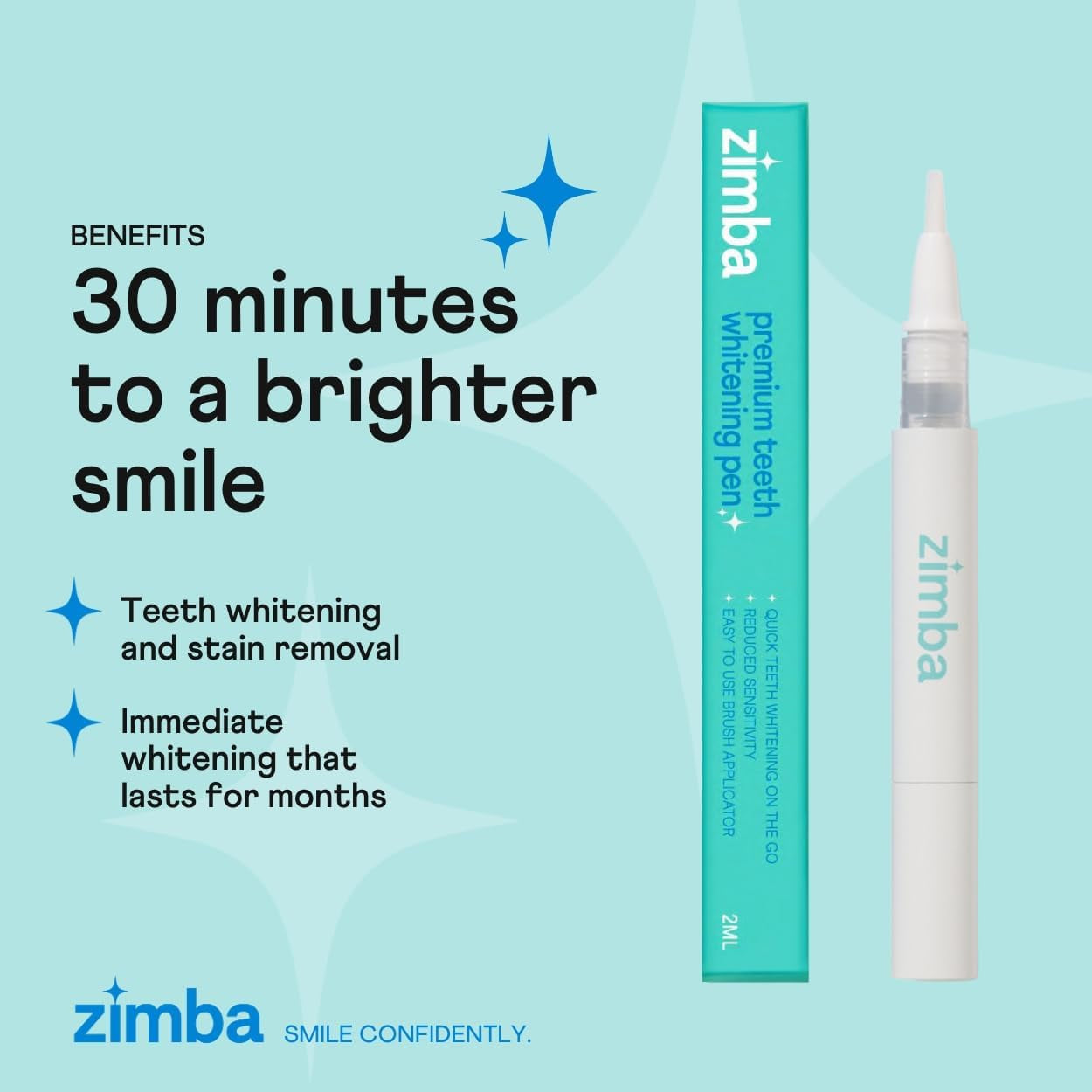 Travel Teeth Whitening Pen - Effective, Travel-Friendly, and Easy to Use Gel Whitening Pen - Stain Remover and Teeth Whitener for Coffee, Wine, Soda, and Other Stains (1 Pack)