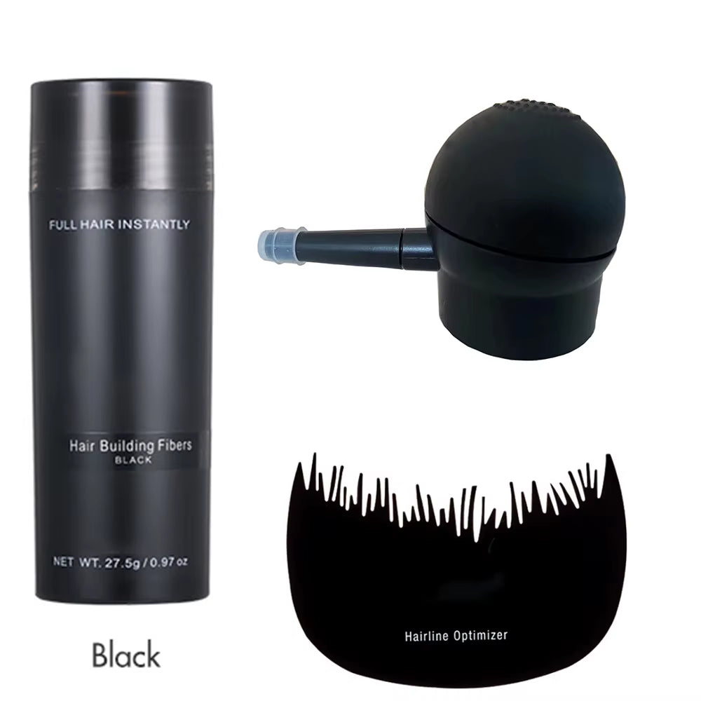 Hair Fibers Keratin Spray Hair Building Fibers 27.5G Instant Powders Spray Applicator Comb Kit/Set