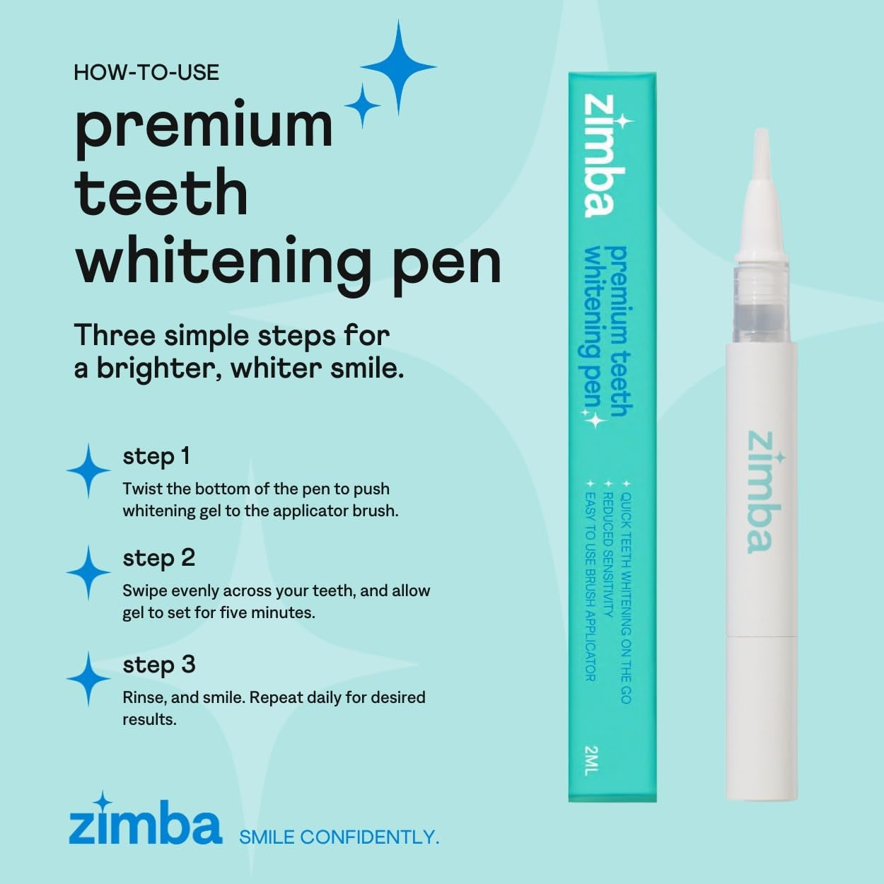 Travel Teeth Whitening Pen - Effective, Travel-Friendly, and Easy to Use Gel Whitening Pen - Stain Remover and Teeth Whitener for Coffee, Wine, Soda, and Other Stains (1 Pack)