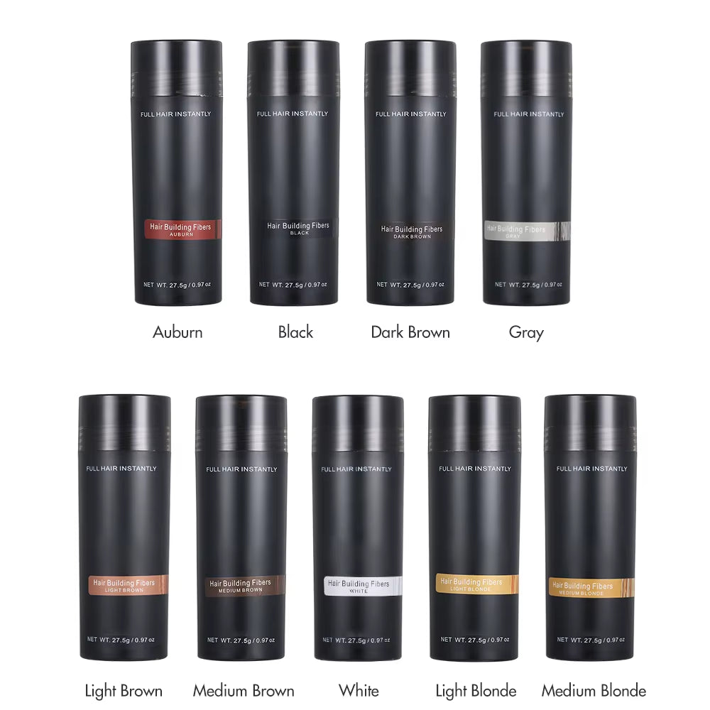 Hair Fibers Keratin Spray Hair Building Fibers 27.5G Instant Powders Spray Applicator Comb Kit/Set