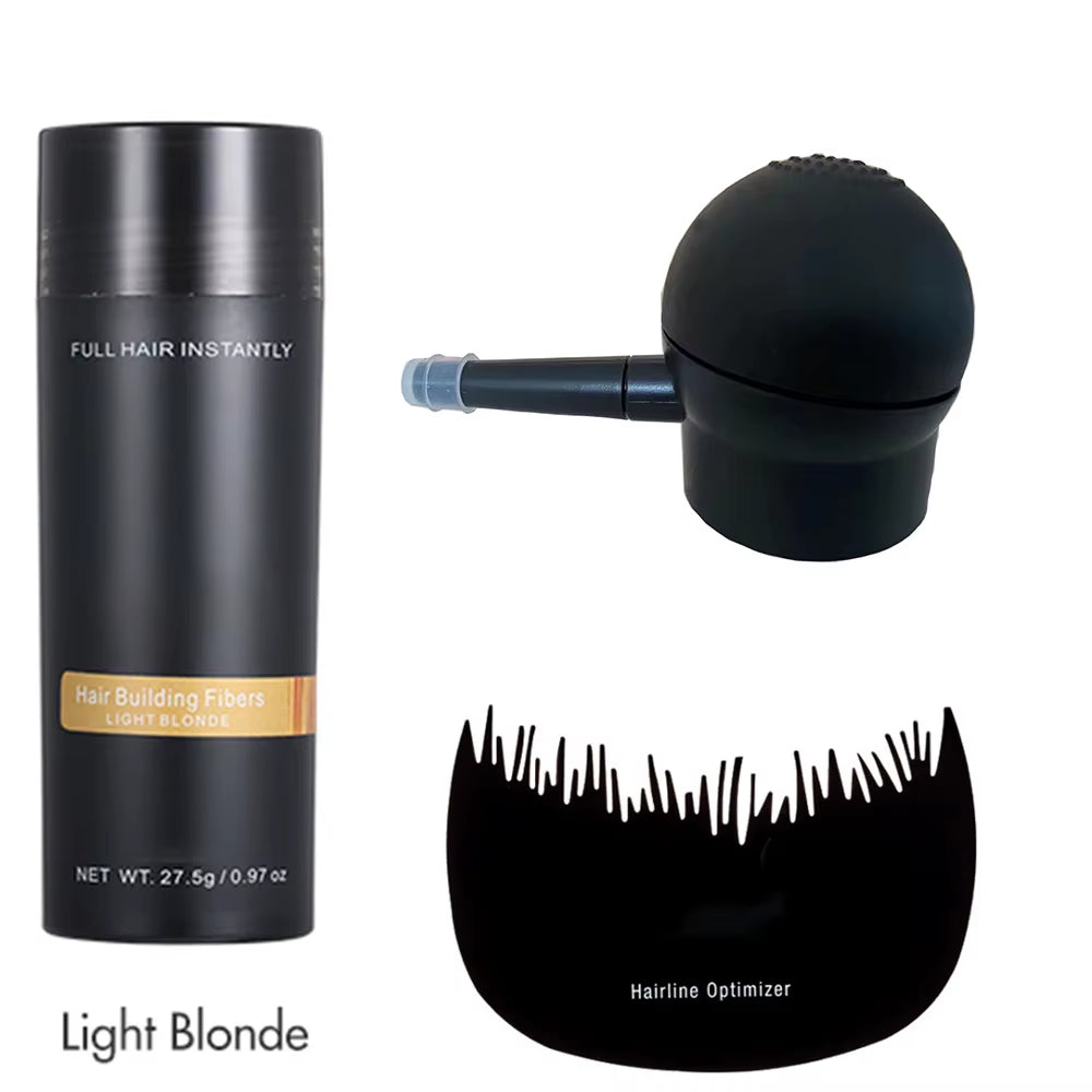 Hair Fibers Keratin Spray Hair Building Fibers 27.5G Instant Powders Spray Applicator Comb Kit/Set