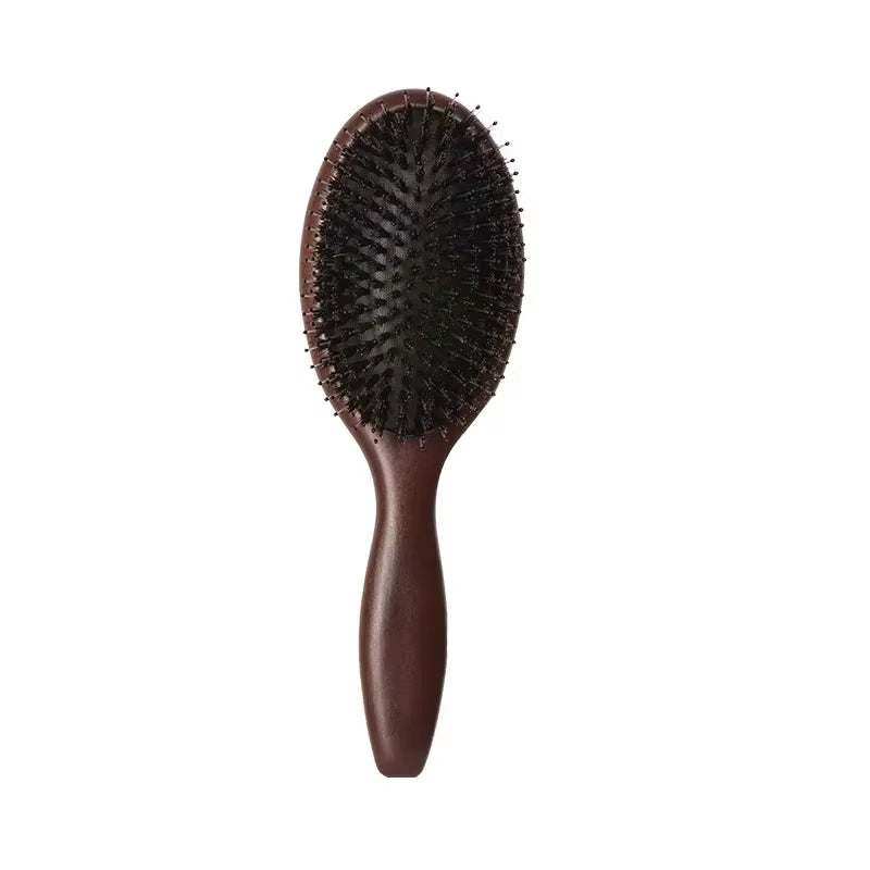 Wood Massage Hair Brush Comb for Hair Hairbrush Dry Wet Detangle Wood Combs Women Hair Beauty Care Paddle Cushion Massage Brush