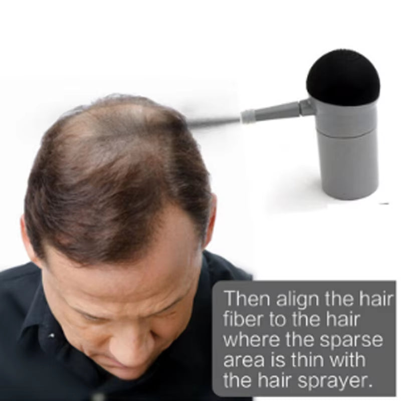 Hair Fibers Keratin Spray Hair Building Fibers 27.5G Instant Powders Spray Applicator Comb Kit/Set