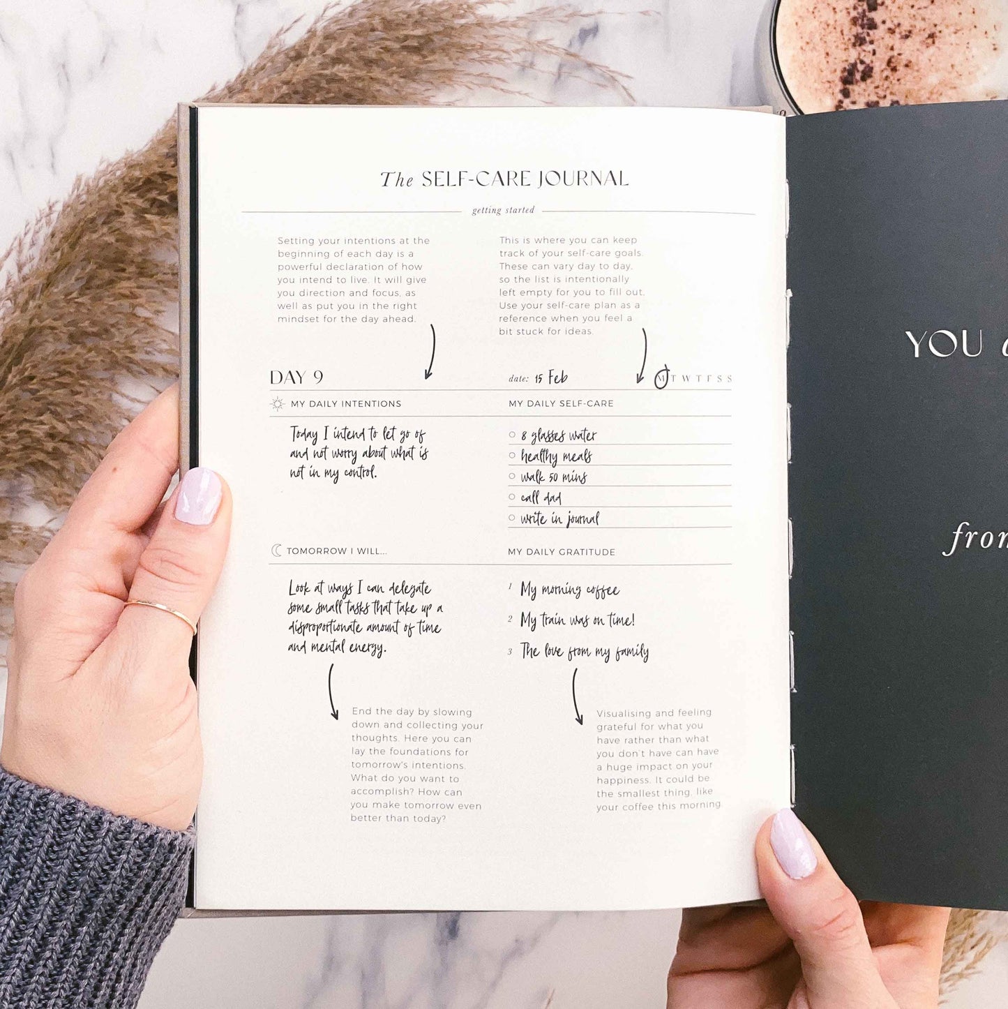Elevate Your Wellness: My Daily Self-Care Journal (Almond) - The Perfect Luxury Gift for Her with Gratitude and Sticker Sheets