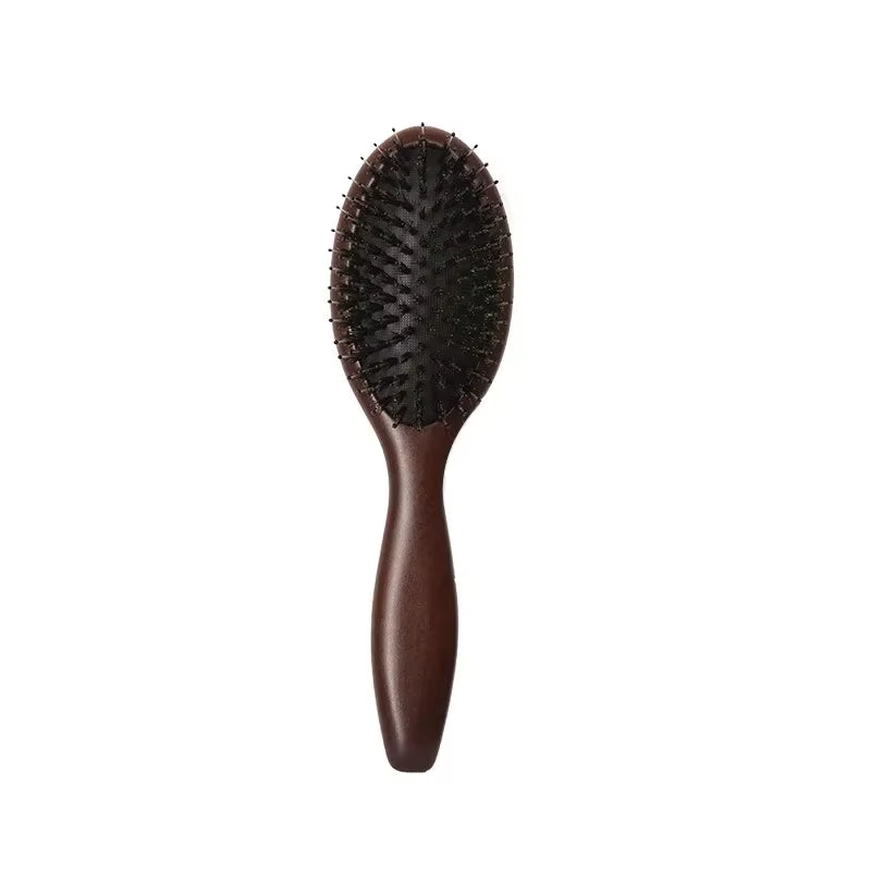 Wood Massage Hair Brush Comb for Hair Hairbrush Dry Wet Detangle Wood Combs Women Hair Beauty Care Paddle Cushion Massage Brush