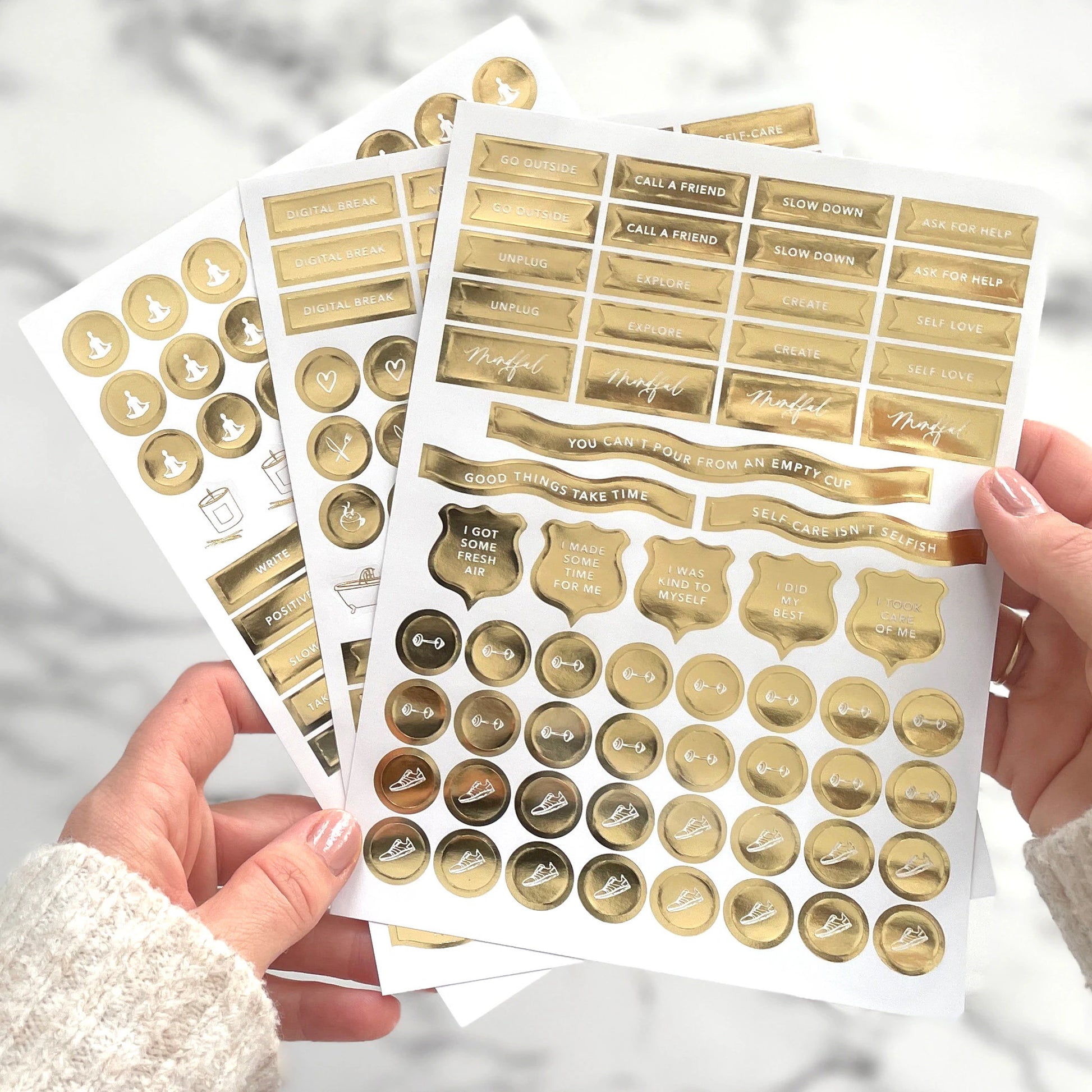 Elevate Your Wellness: My Daily Self-Care Journal (Almond) - The Perfect Luxury Gift for Her with Gratitude and Sticker Sheets