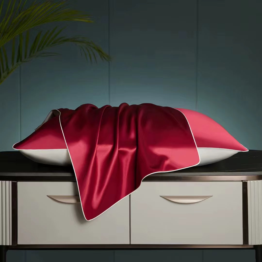 100% Mulberry Silk Pillowcase Pure,19 Momme Real Silk Pillowcases Silk Pillowcase Hypoallergenic Gift Box