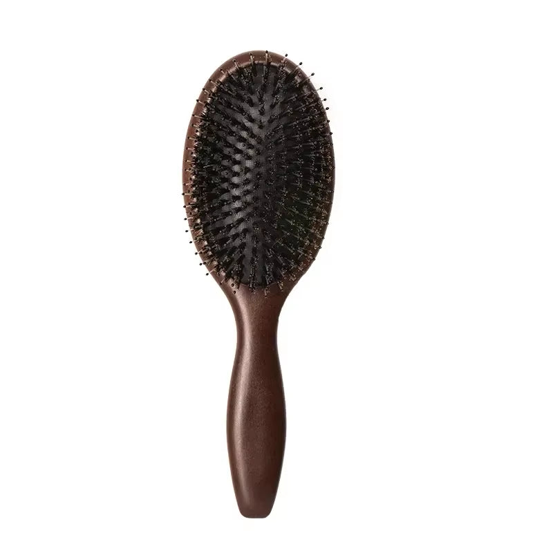 Wood Massage Hair Brush Comb for Hair Hairbrush Dry Wet Detangle Wood Combs Women Hair Beauty Care Paddle Cushion Massage Brush
