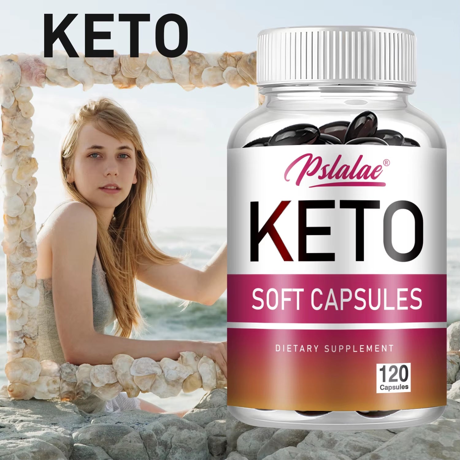 Keto Capsules - Burn Fat, Suppress Appetite, Metabolism, Healthy Weight Management - 120 Capsules