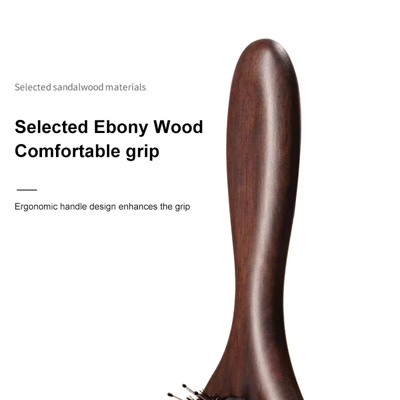 Wood Massage Hair Brush Comb for Hair Hairbrush Dry Wet Detangle Wood Combs Women Hair Beauty Care Paddle Cushion Massage Brush