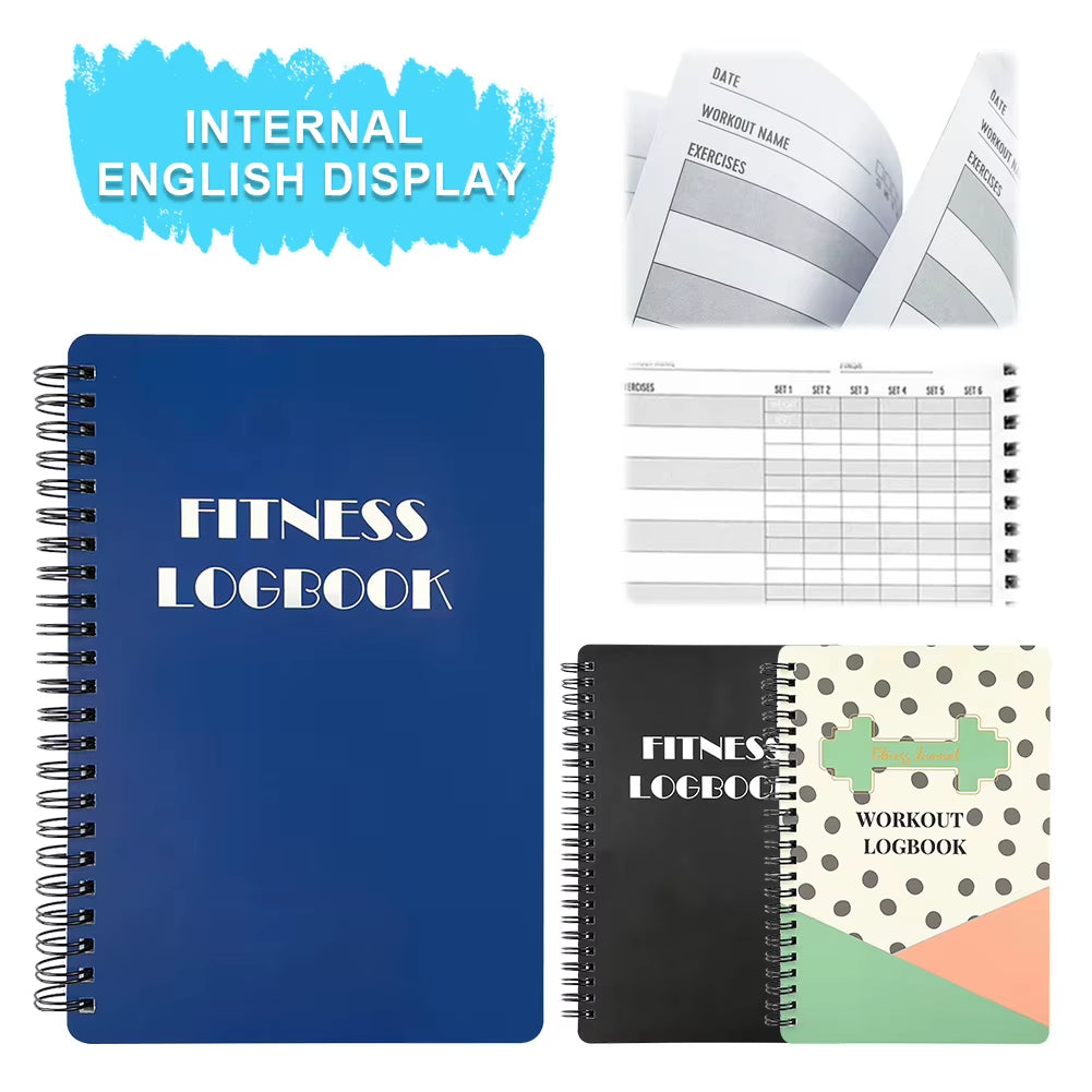 Workout Journal Coiled Planner Log Book Weight Loss Goal Tracking Workout Planner Gym Exercise Notebook for Gym & Home Workouts